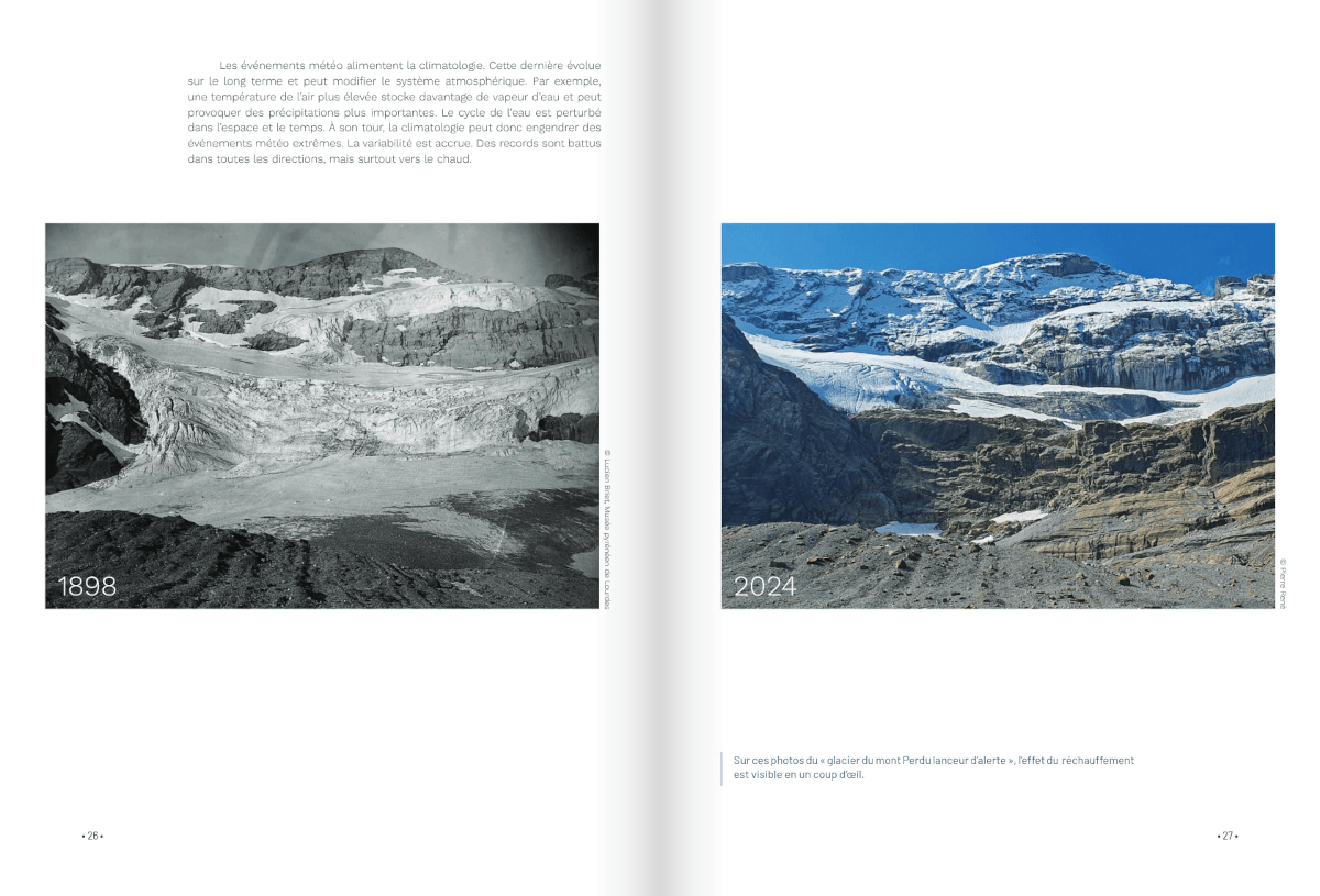 Aperçu du Livre Glaciers des Pyrénées - Portage balises d'ablation au glacier d'Ossoue